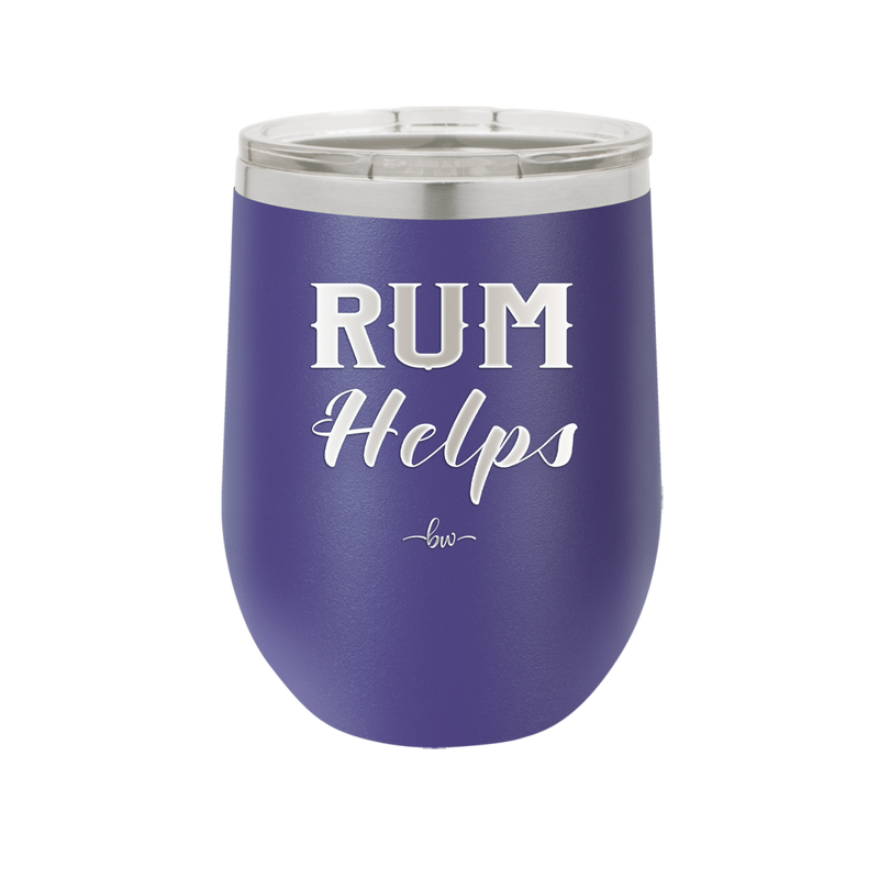 Rum Helps - Laser Engraved Stainless Steel Drinkware - 1848 -
