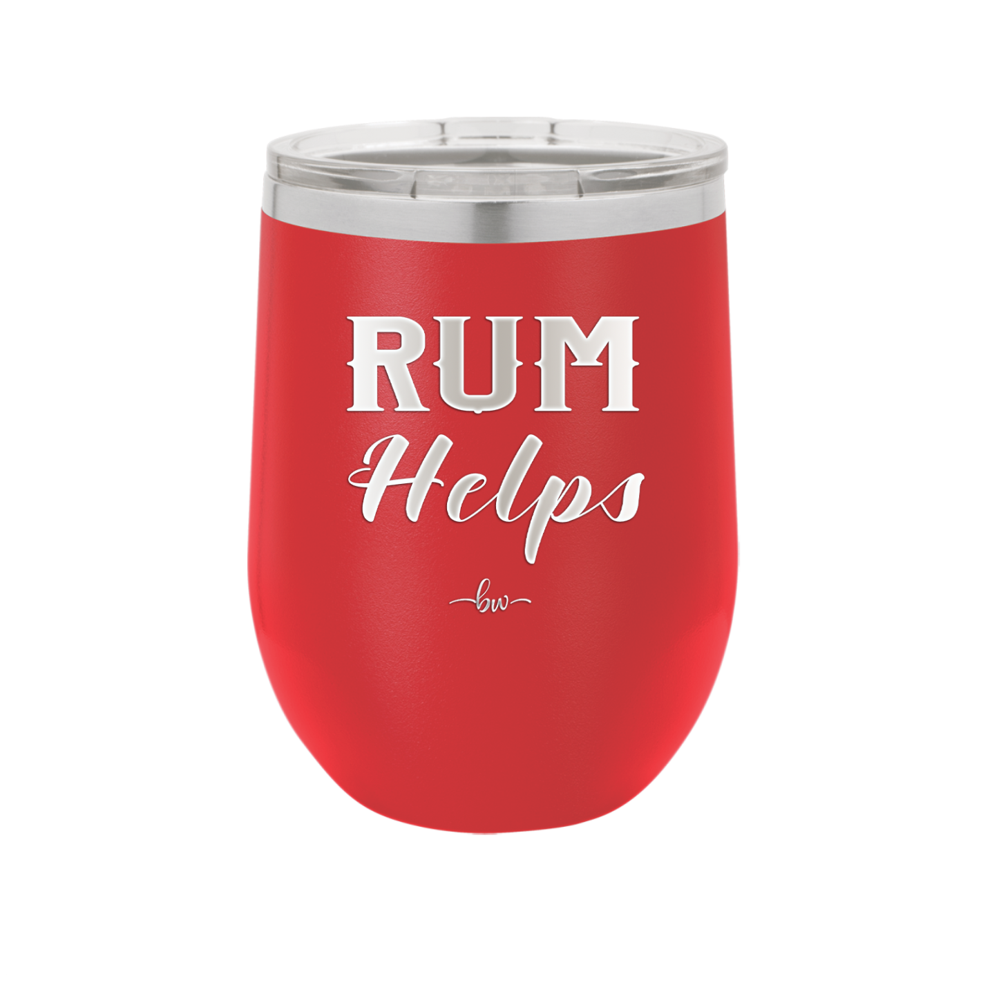 Rum Helps - Laser Engraved Stainless Steel Drinkware - 1848 -