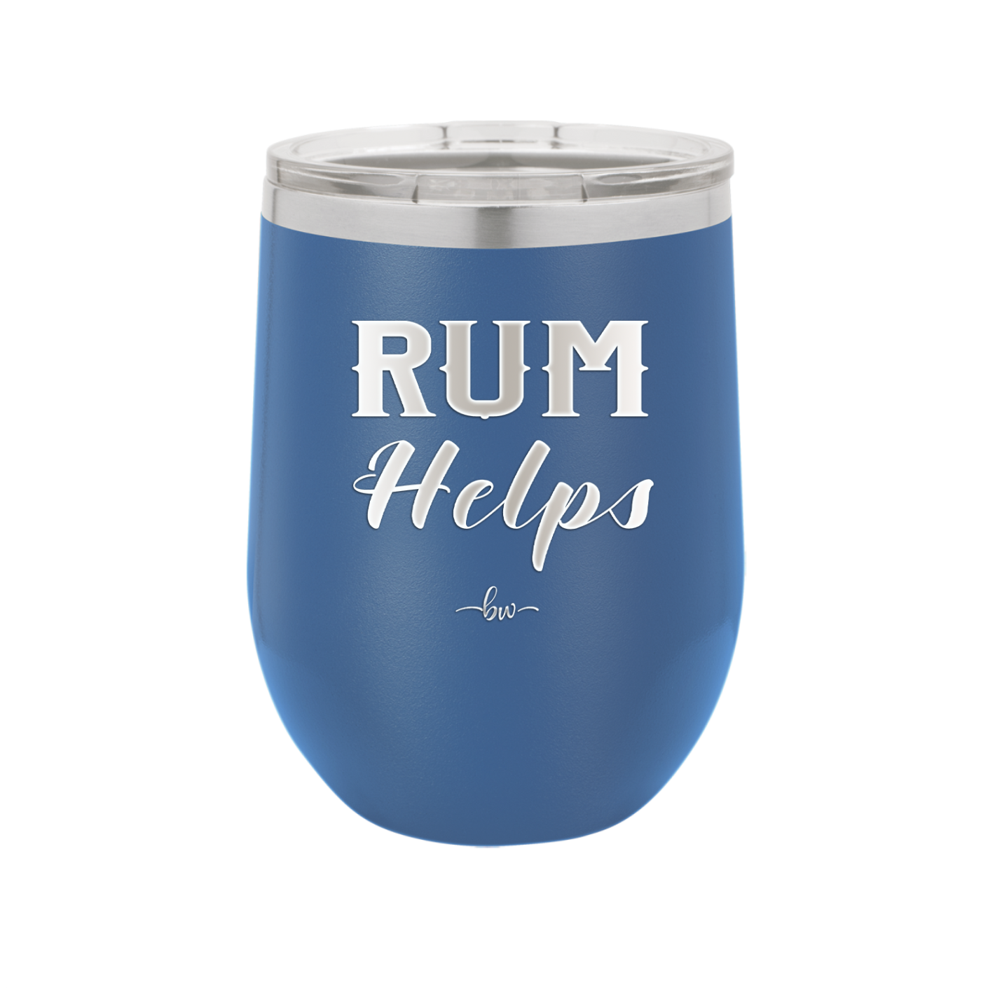 Rum Helps - Laser Engraved Stainless Steel Drinkware - 1848 -