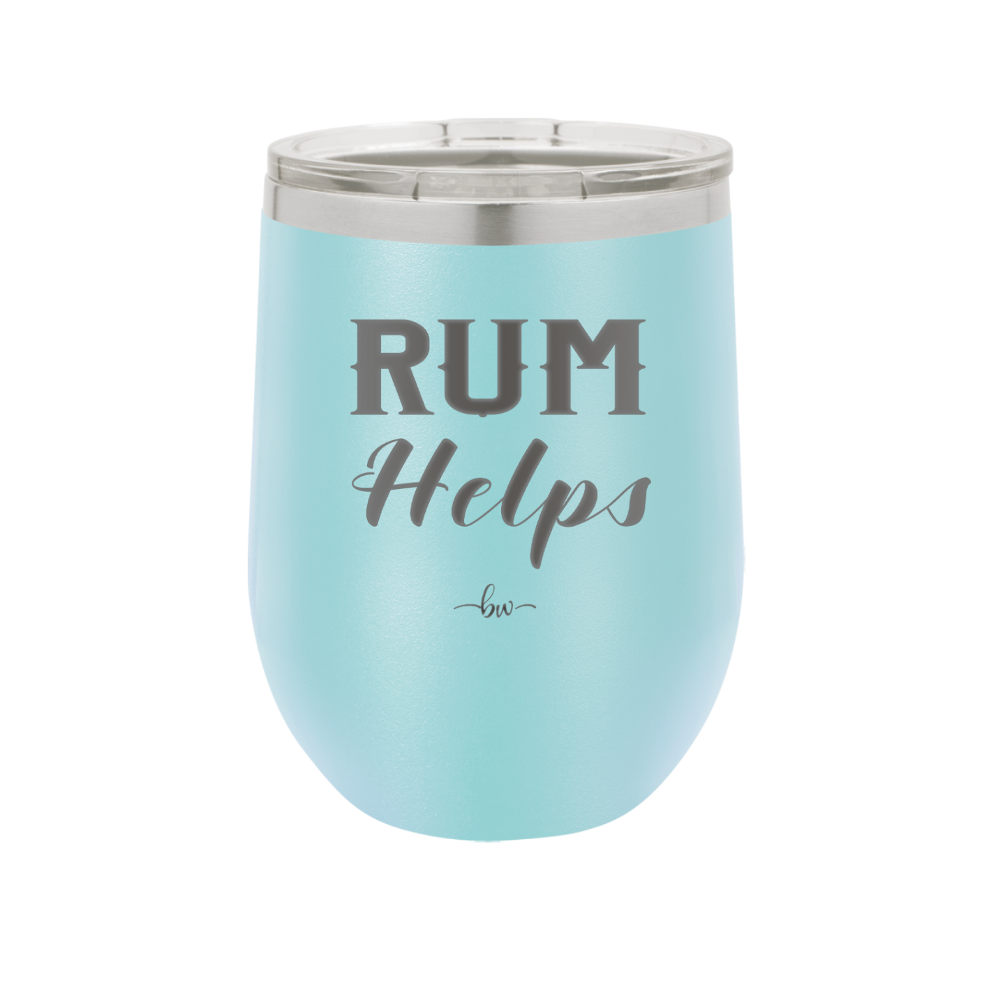 Rum Helps - Laser Engraved Stainless Steel Drinkware - 1848 -