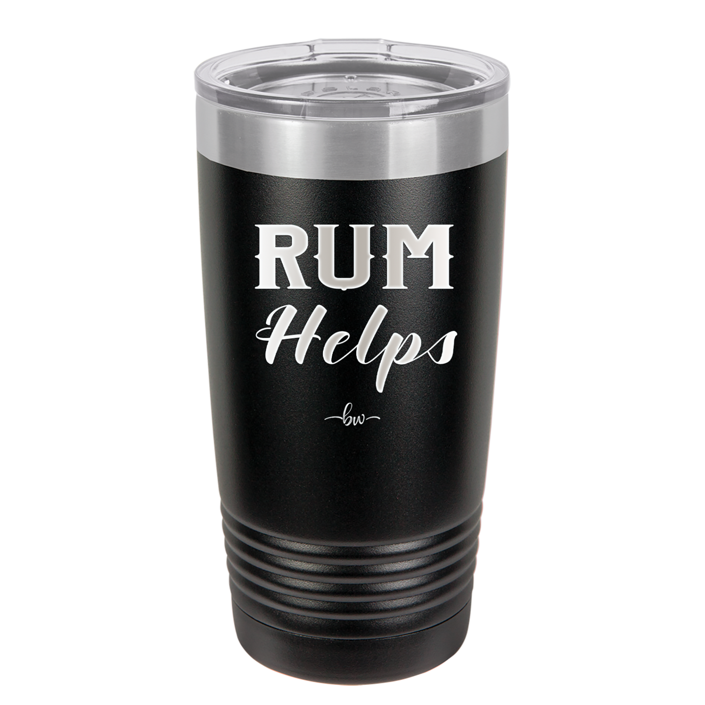 Rum Helps - Laser Engraved Stainless Steel Drinkware - 1848 -