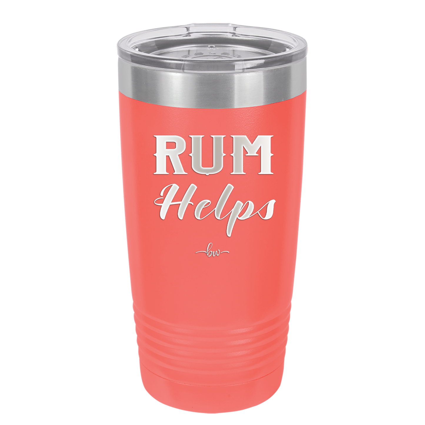 Rum Helps - Laser Engraved Stainless Steel Drinkware - 1848 -