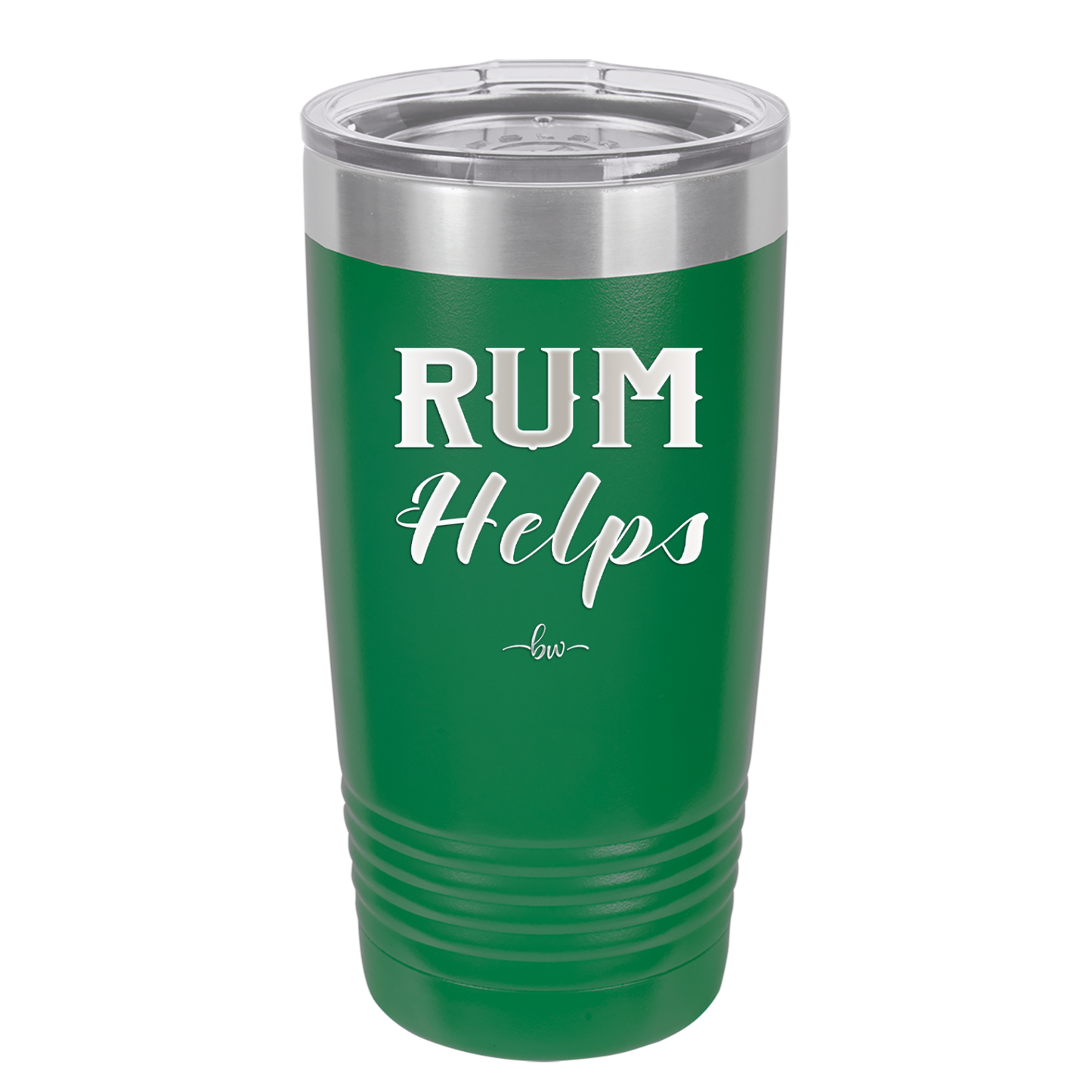 Rum Helps - Laser Engraved Stainless Steel Drinkware - 1848 -