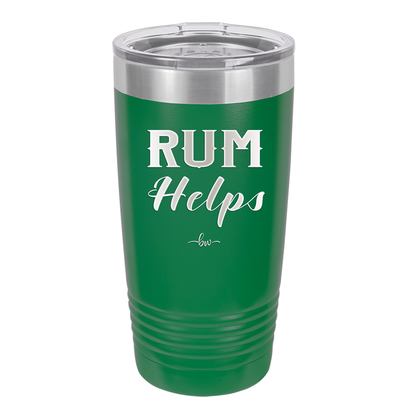 Rum Helps - Laser Engraved Stainless Steel Drinkware - 1848 -