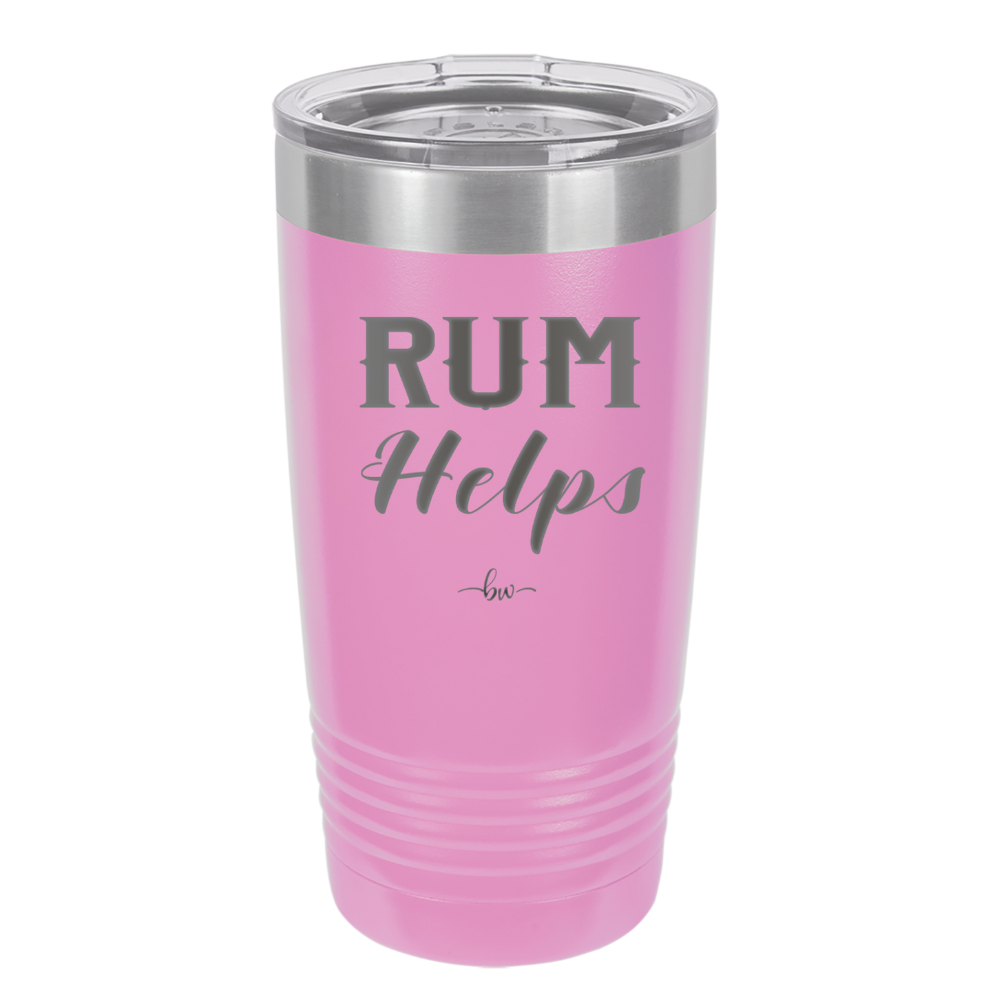 Rum Helps - Laser Engraved Stainless Steel Drinkware - 1848 -