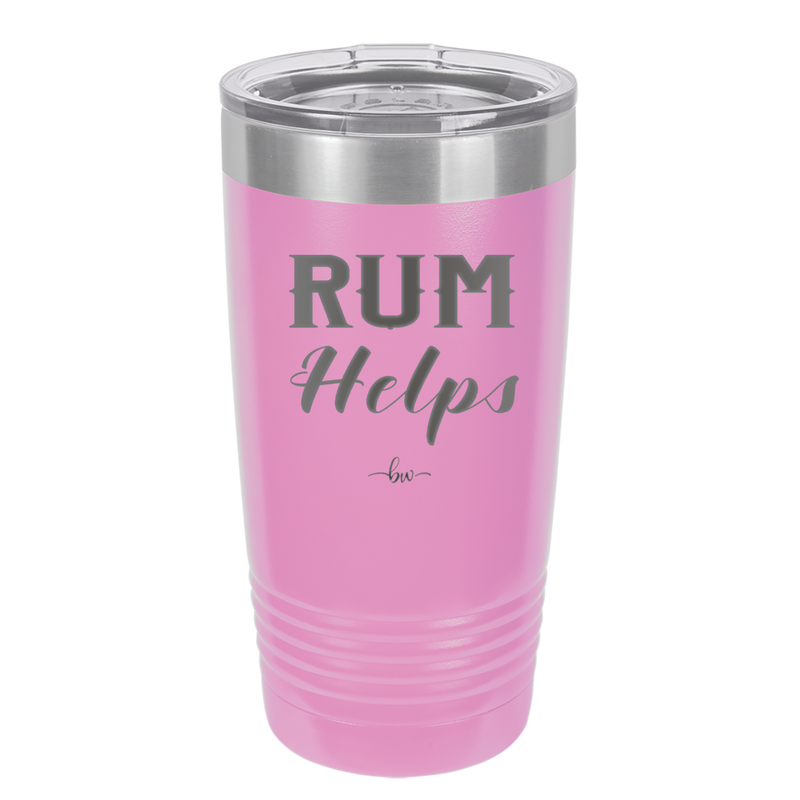 Rum Helps - Laser Engraved Stainless Steel Drinkware - 1848 -