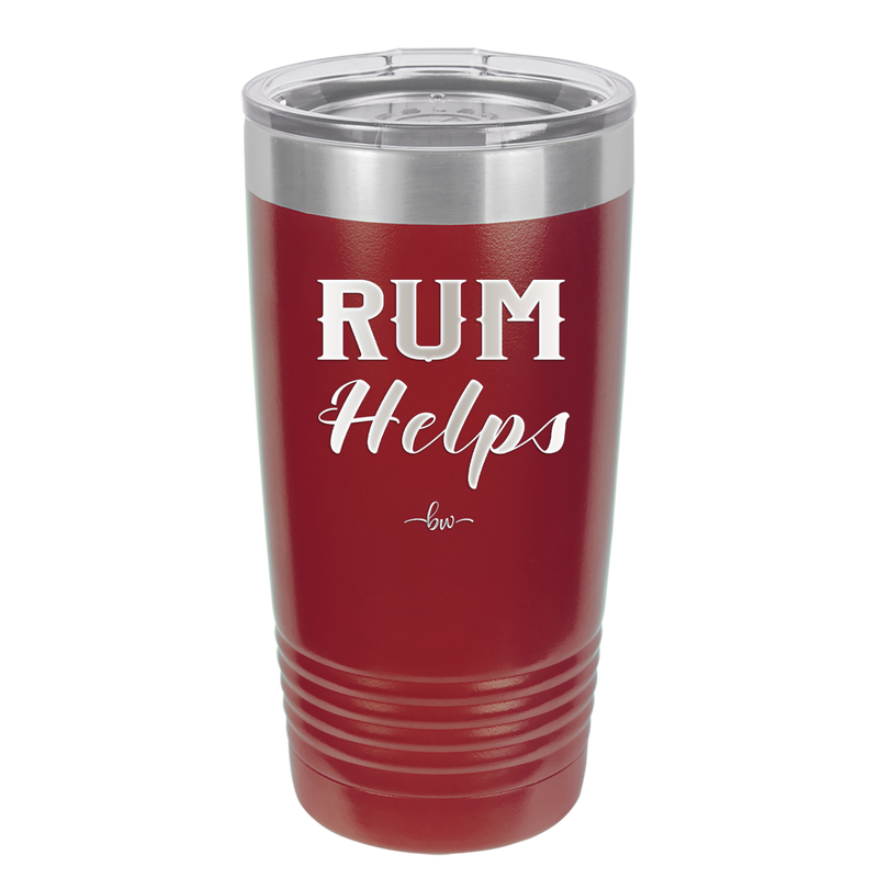 Rum Helps - Laser Engraved Stainless Steel Drinkware - 1848 -