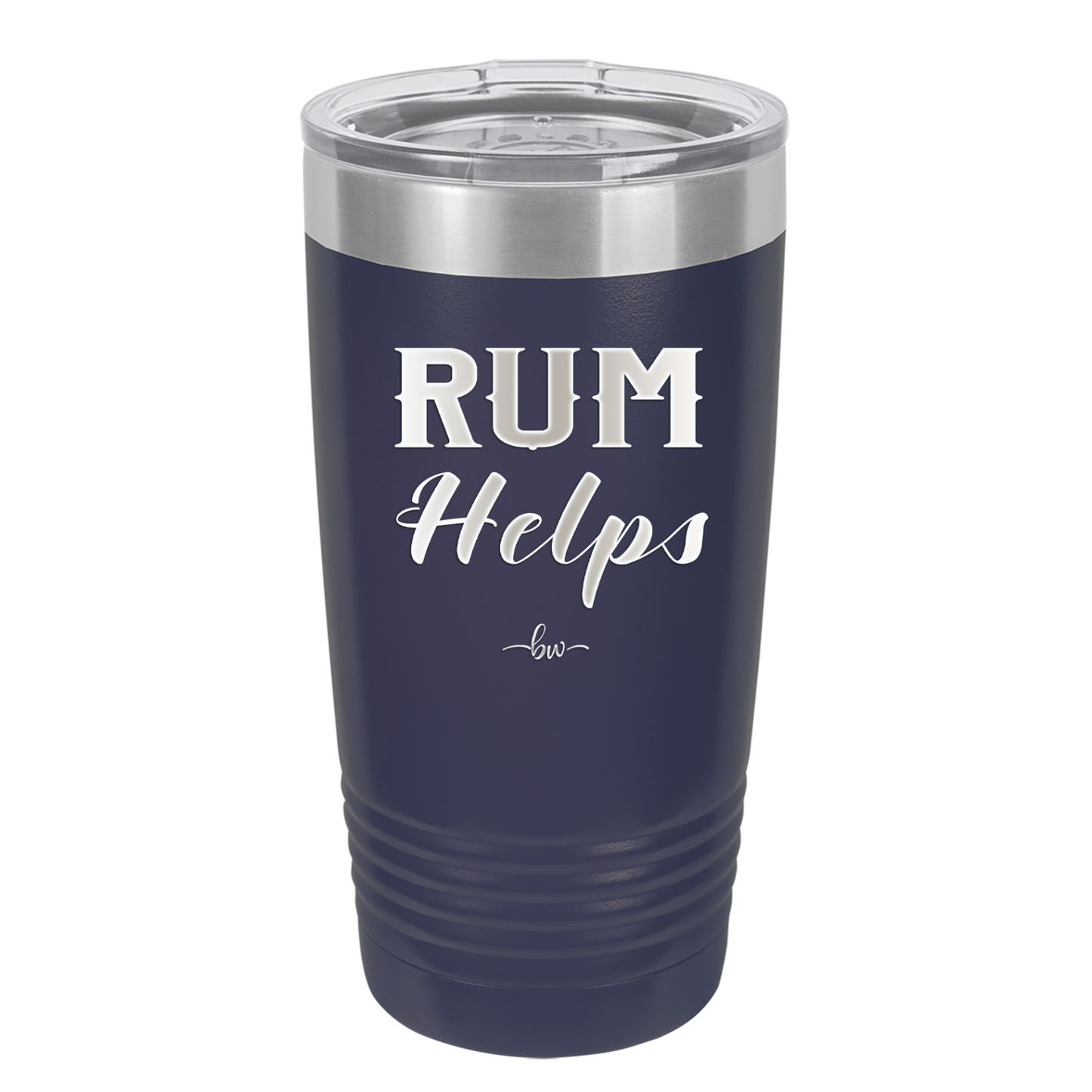 Rum Helps - Laser Engraved Stainless Steel Drinkware - 1848 -