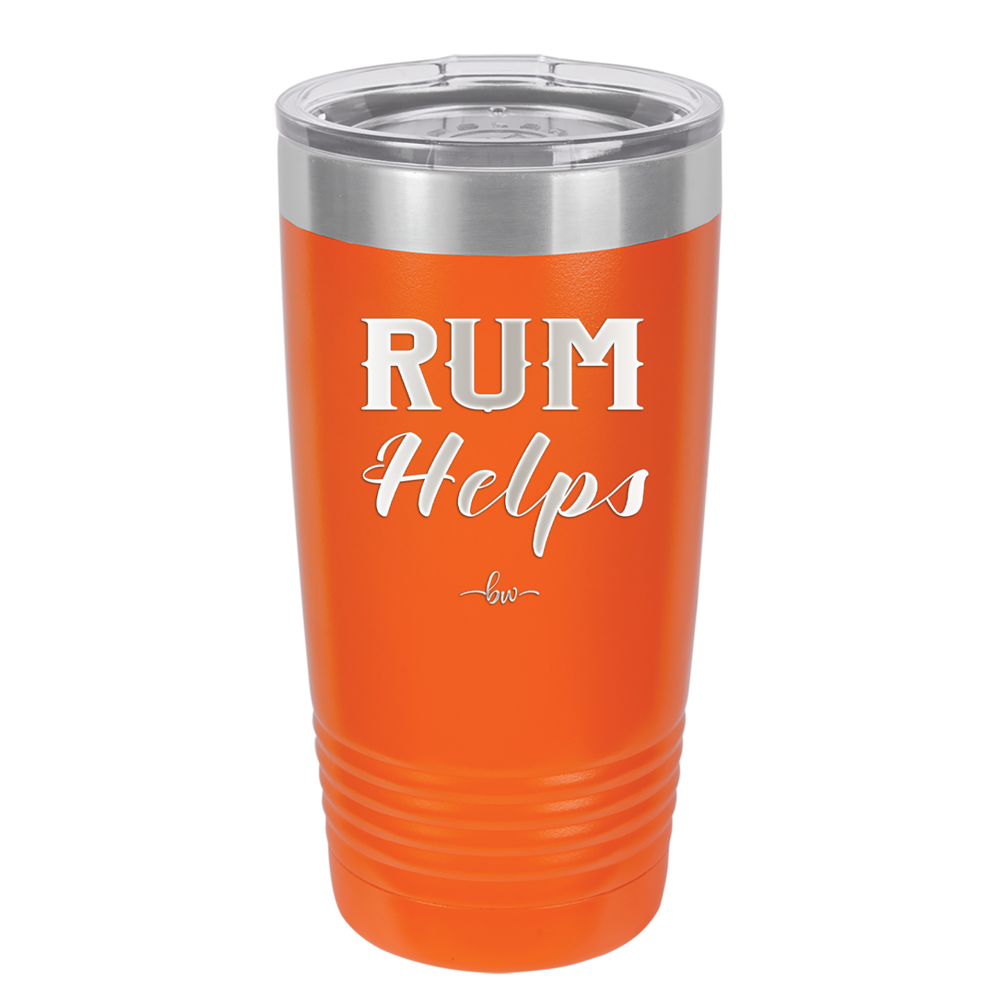 Rum Helps - Laser Engraved Stainless Steel Drinkware - 1848 -