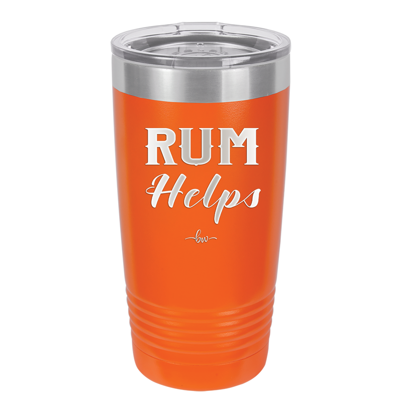 Rum Helps - Laser Engraved Stainless Steel Drinkware - 1848 -