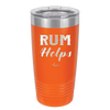 Rum Helps - Laser Engraved Stainless Steel Drinkware - 1848 -
