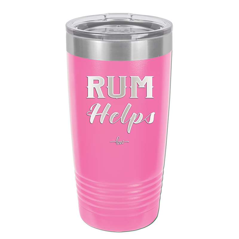 Rum Helps - Laser Engraved Stainless Steel Drinkware - 1848 -