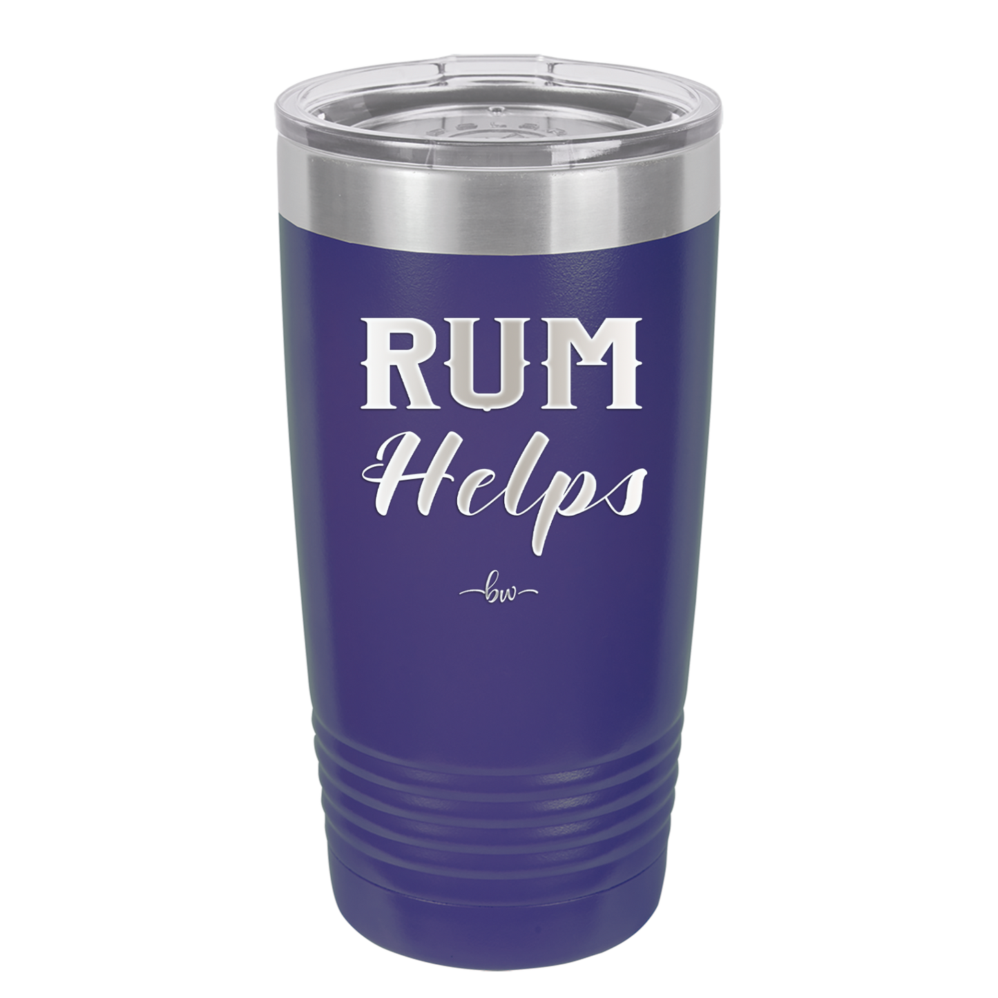 Rum Helps - Laser Engraved Stainless Steel Drinkware - 1848 -