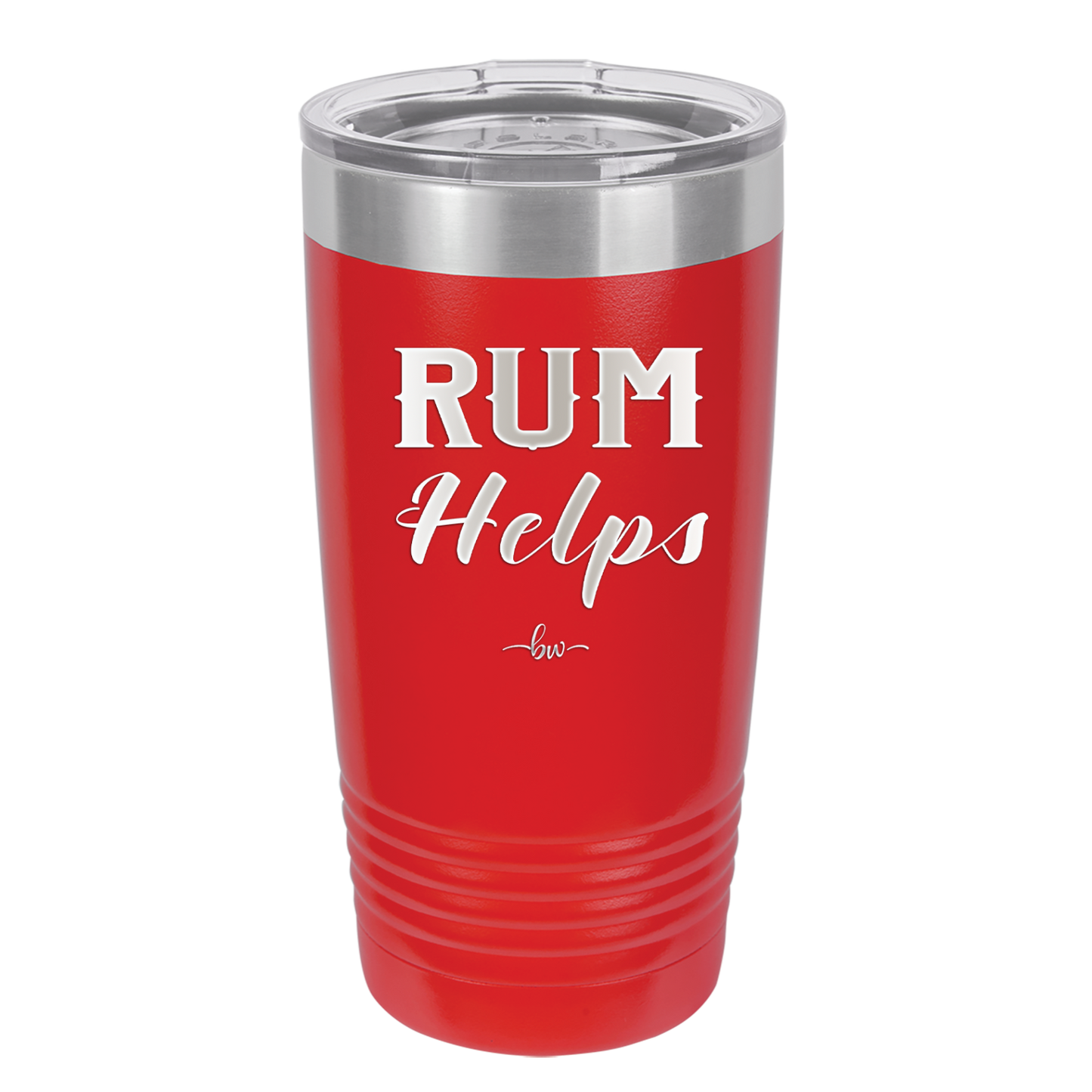 Rum Helps - Laser Engraved Stainless Steel Drinkware - 1848 -