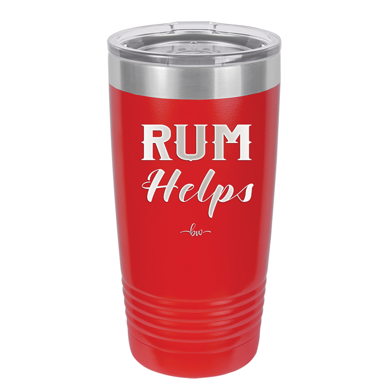 Rum Helps - Laser Engraved Stainless Steel Drinkware - 1848 -