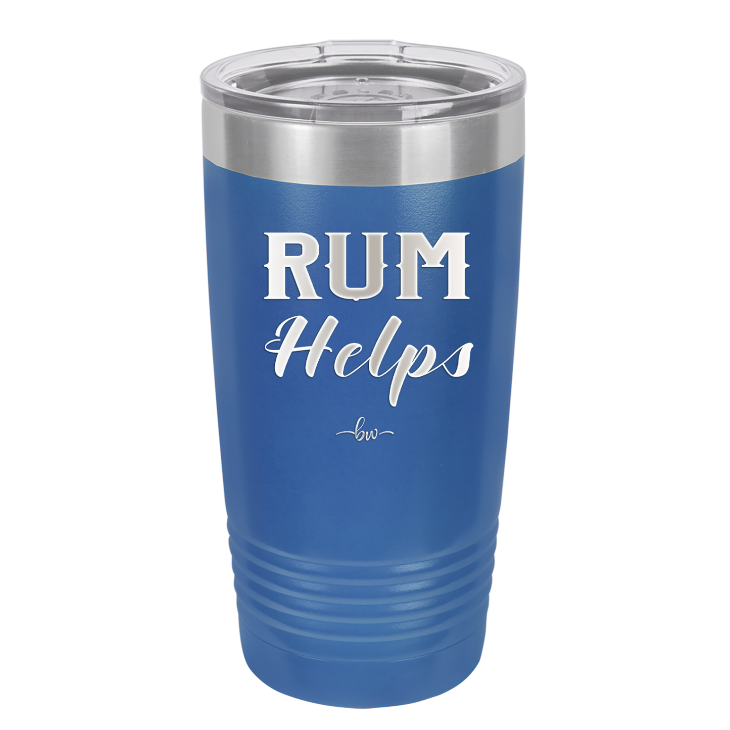 Rum Helps - Laser Engraved Stainless Steel Drinkware - 1848 -