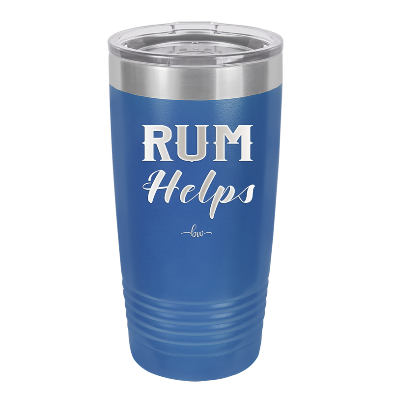 Rum Helps - Laser Engraved Stainless Steel Drinkware - 1848 -