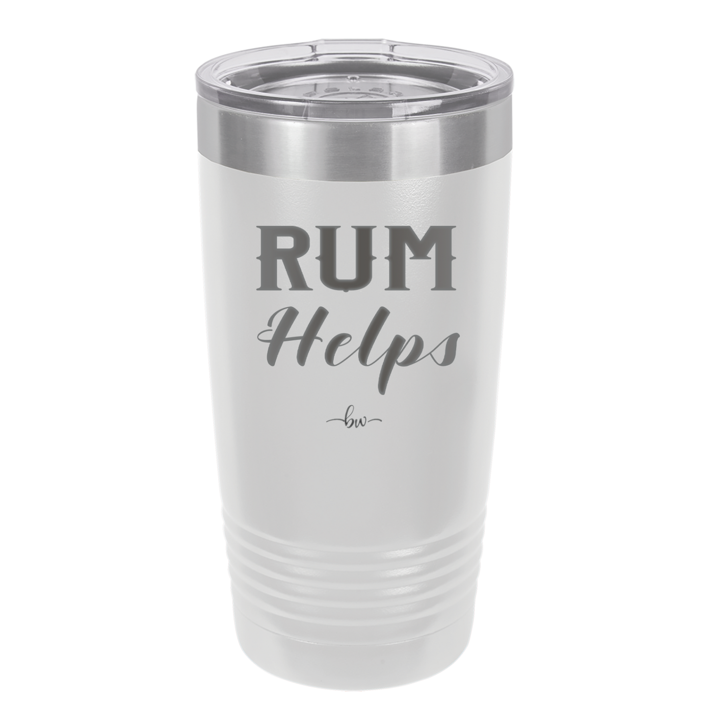 Rum Helps - Laser Engraved Stainless Steel Drinkware - 1848 -