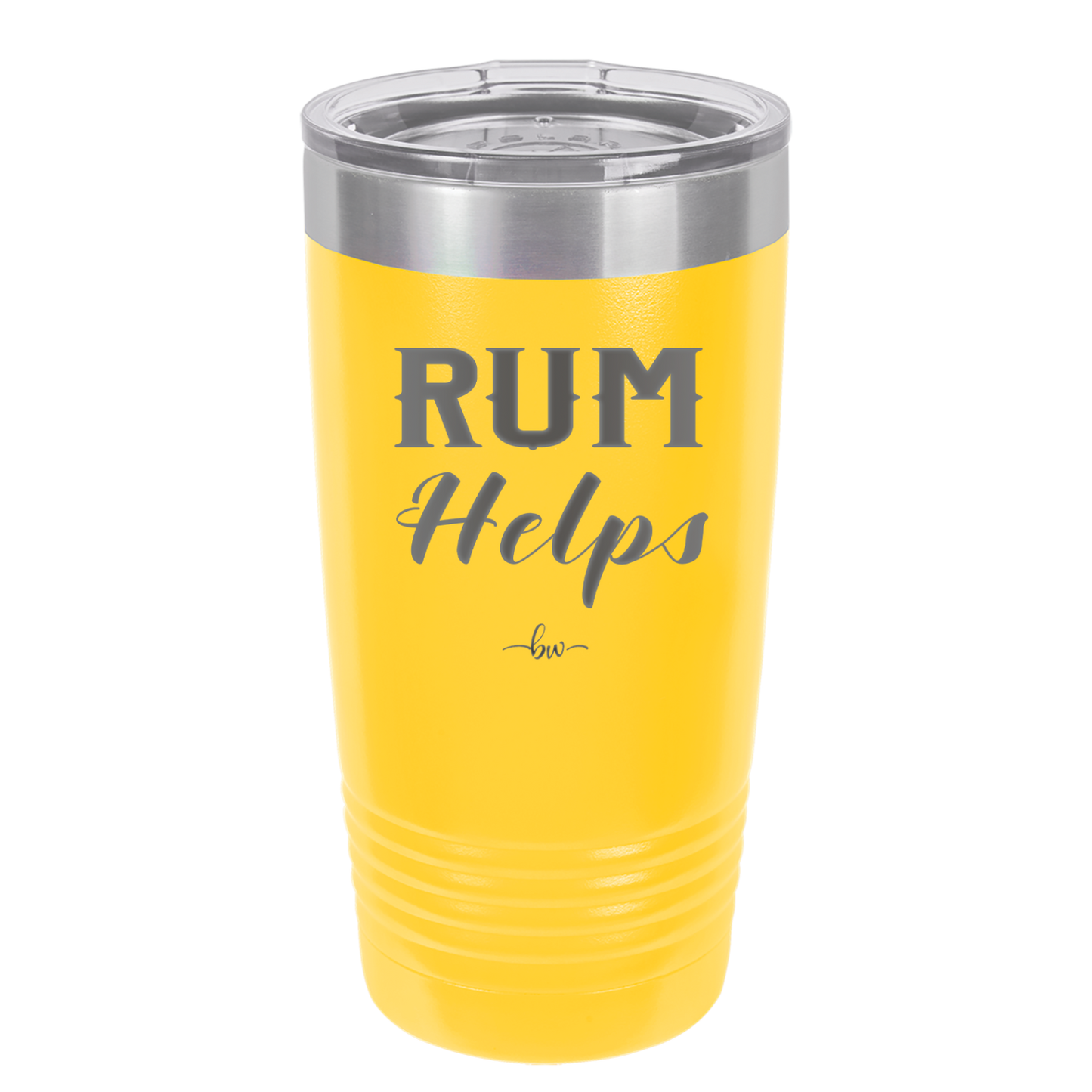 Rum Helps - Laser Engraved Stainless Steel Drinkware - 1848 -