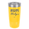 Rum Helps - Laser Engraved Stainless Steel Drinkware - 1848 -