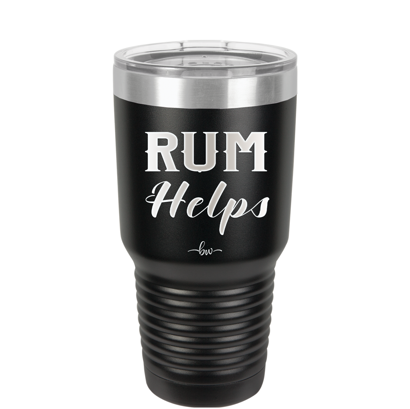 Rum Helps - Laser Engraved Stainless Steel Drinkware - 1848 -