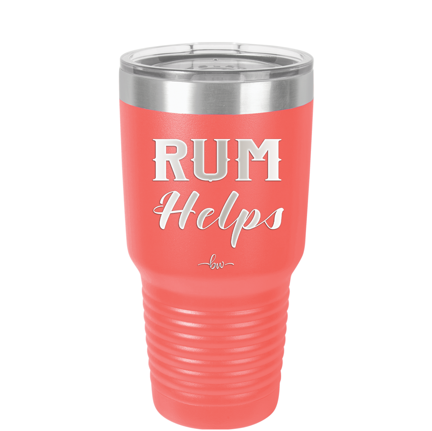 Rum Helps - Laser Engraved Stainless Steel Drinkware - 1848 -