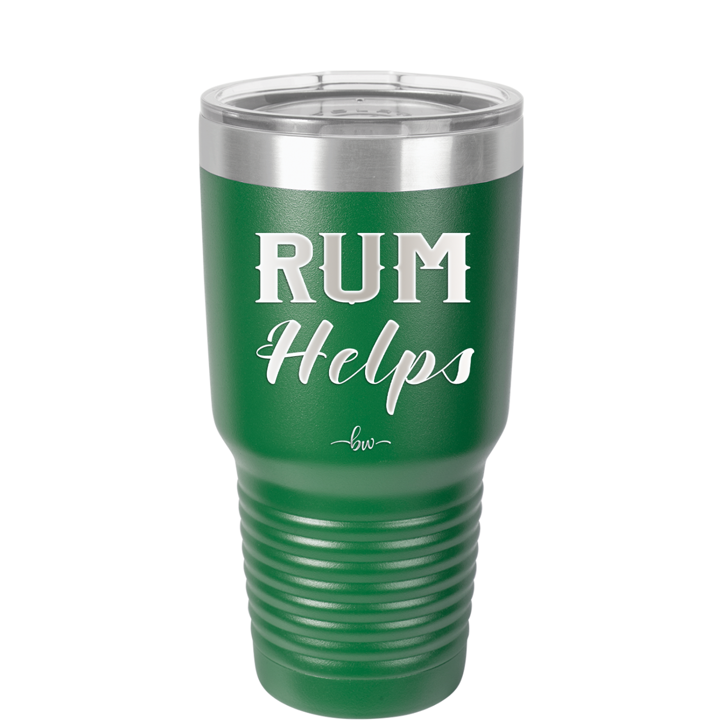 Rum Helps - Laser Engraved Stainless Steel Drinkware - 1848 -