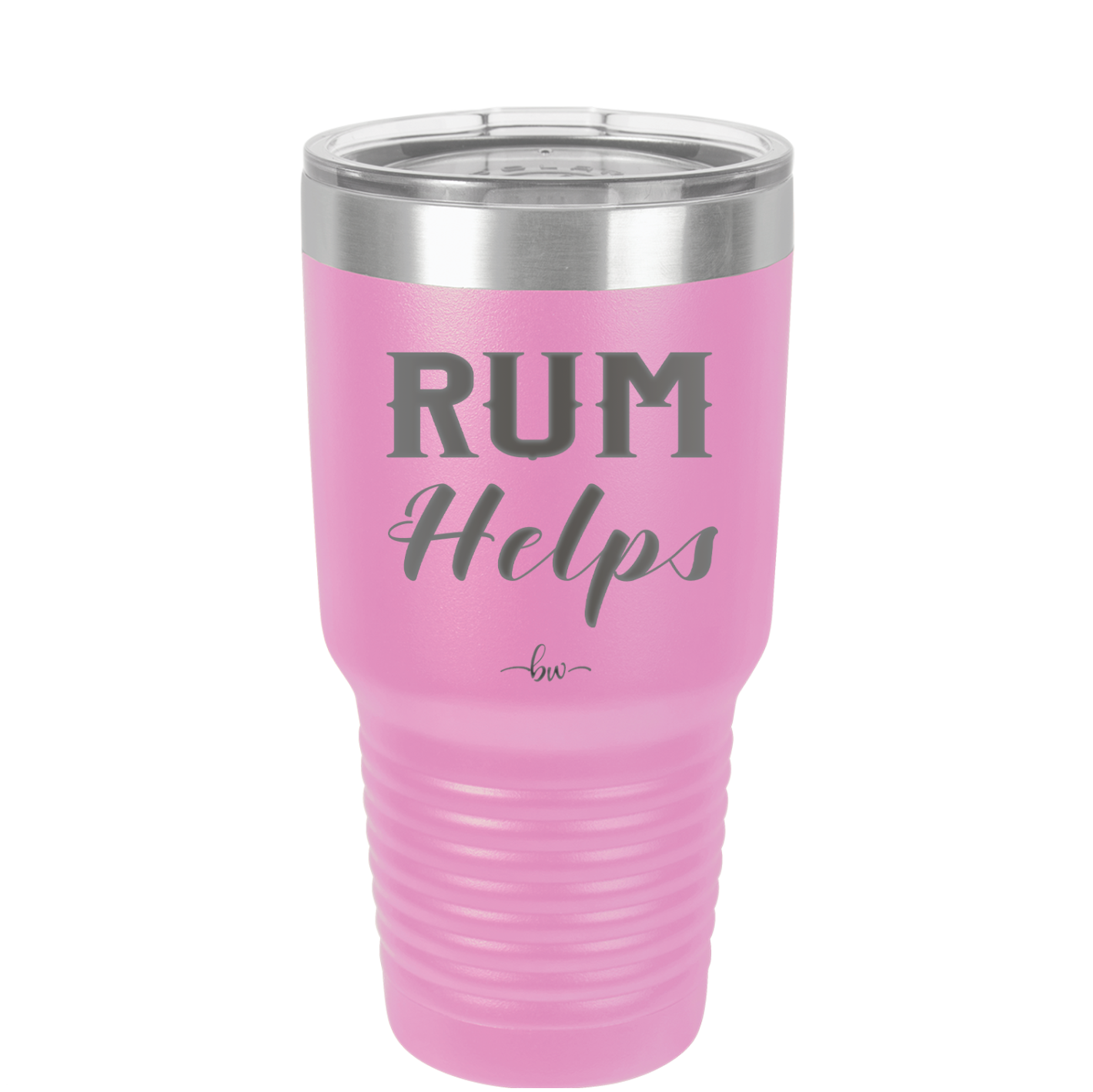 Rum Helps - Laser Engraved Stainless Steel Drinkware - 1848 -