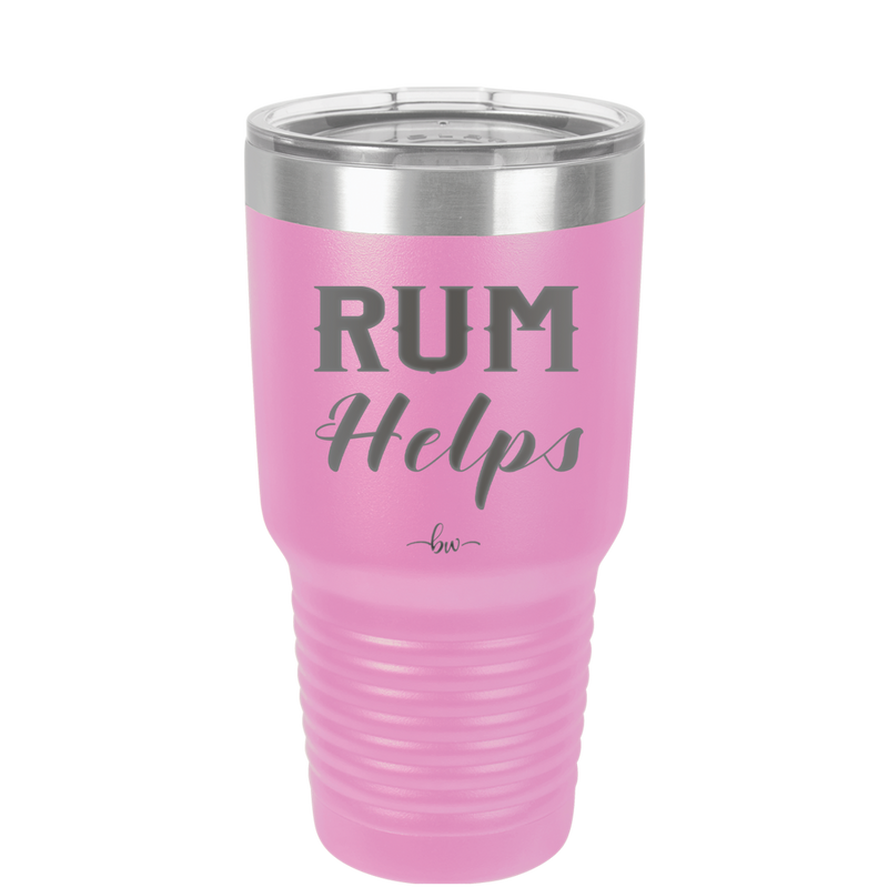 Rum Helps - Laser Engraved Stainless Steel Drinkware - 1848 -