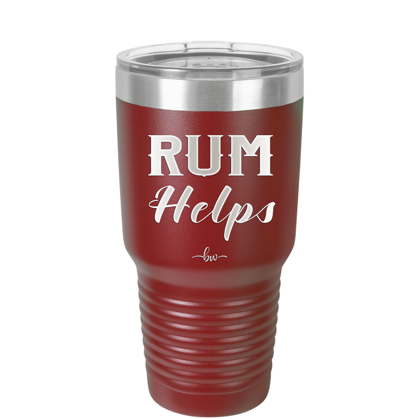 Rum Helps - Laser Engraved Stainless Steel Drinkware - 1848 -