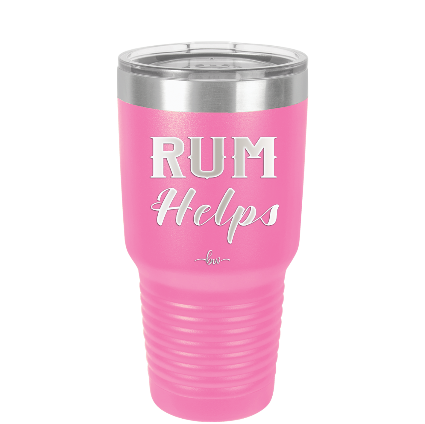 Rum Helps - Laser Engraved Stainless Steel Drinkware - 1848 -