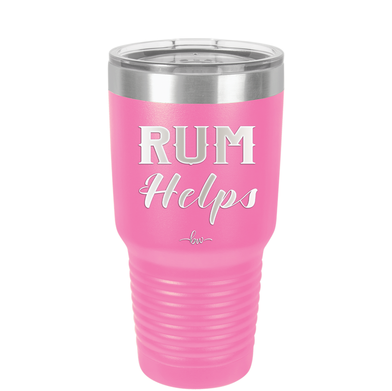 Rum Helps - Laser Engraved Stainless Steel Drinkware - 1848 -