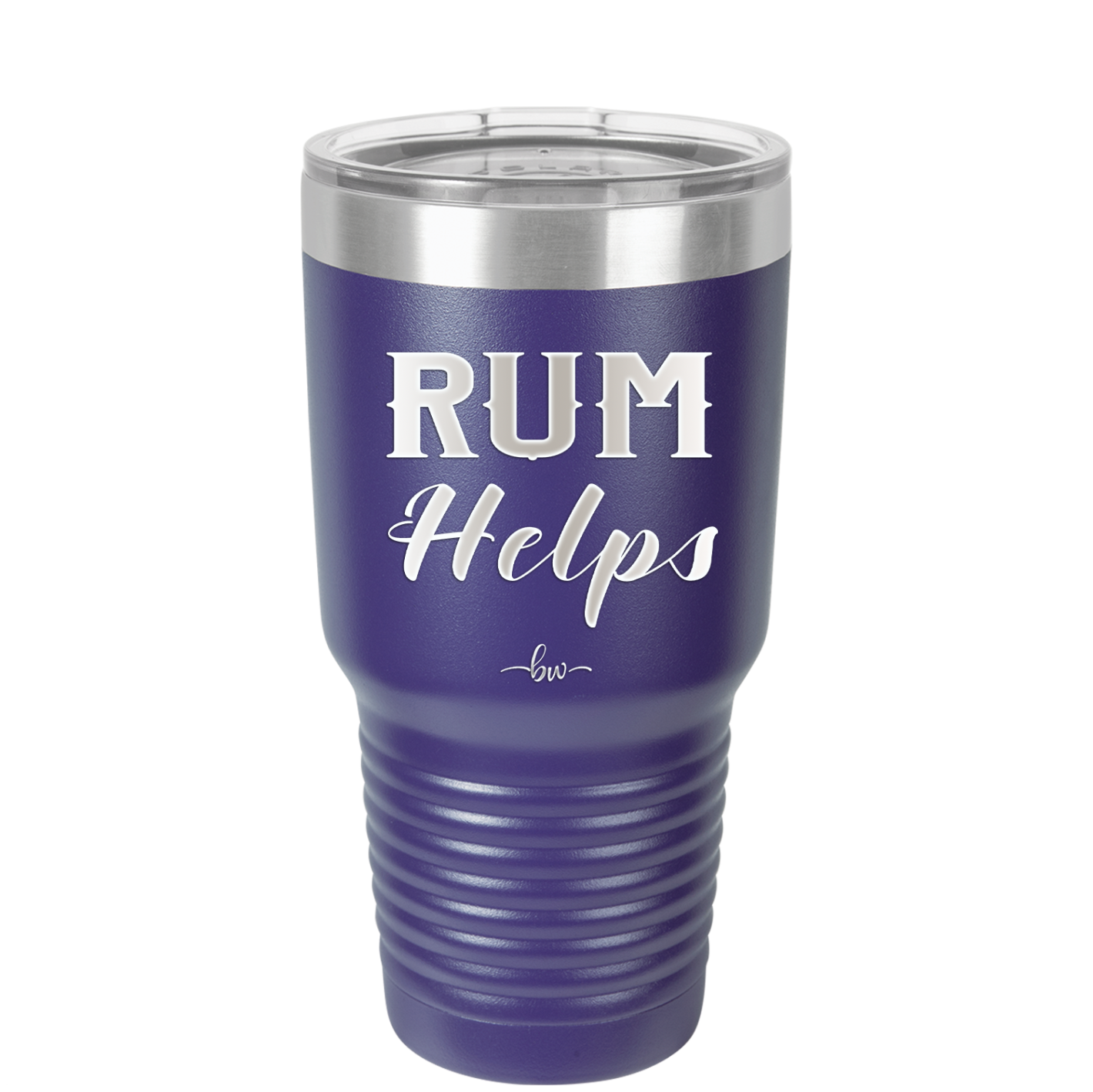 Rum Helps - Laser Engraved Stainless Steel Drinkware - 1848 -