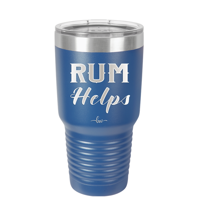 Rum Helps - Laser Engraved Stainless Steel Drinkware - 1848 -