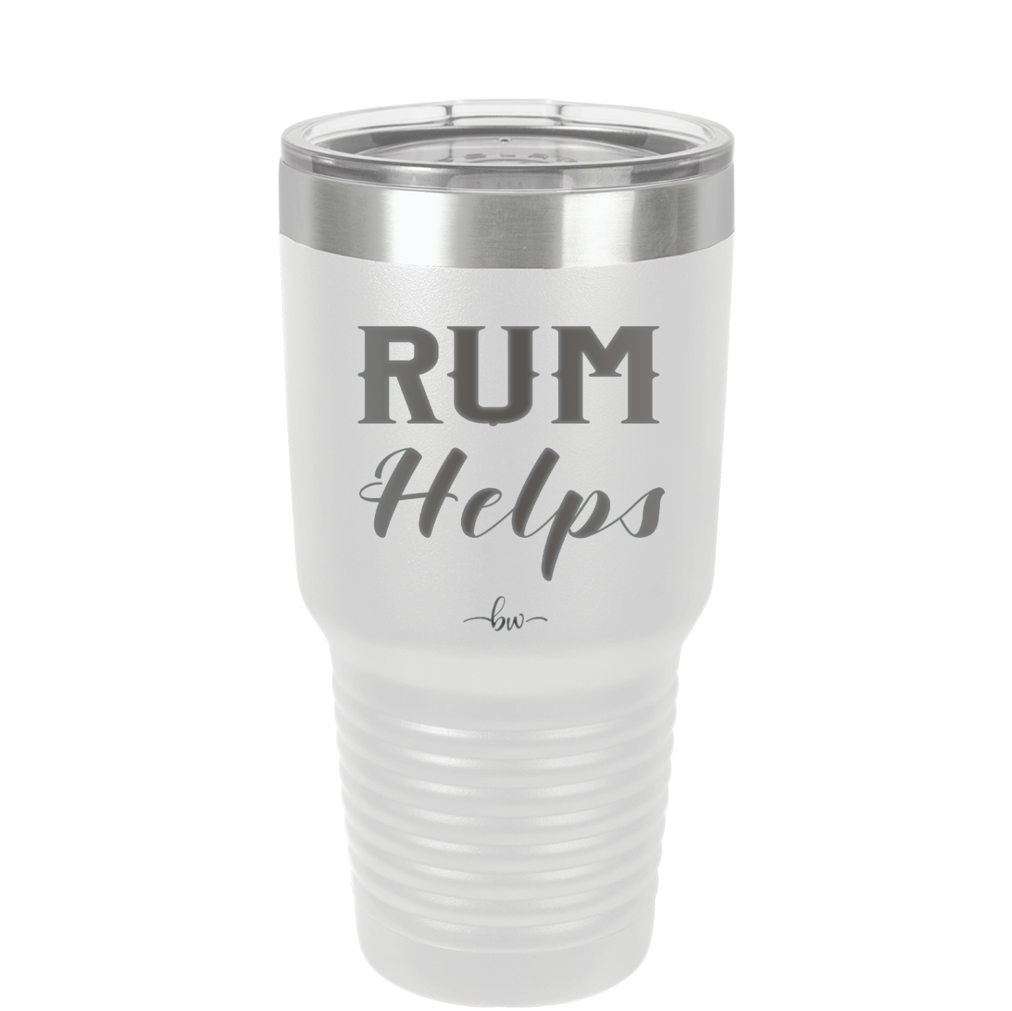 Rum Helps - Laser Engraved Stainless Steel Drinkware - 1848 -