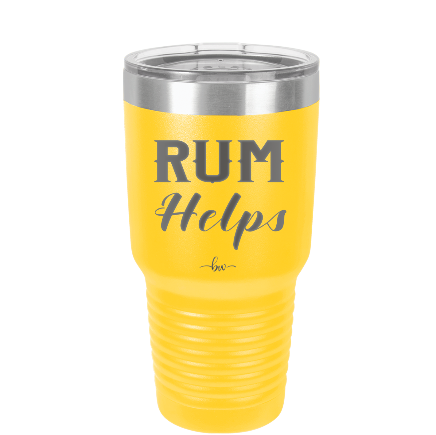 Rum Helps - Laser Engraved Stainless Steel Drinkware - 1848 -