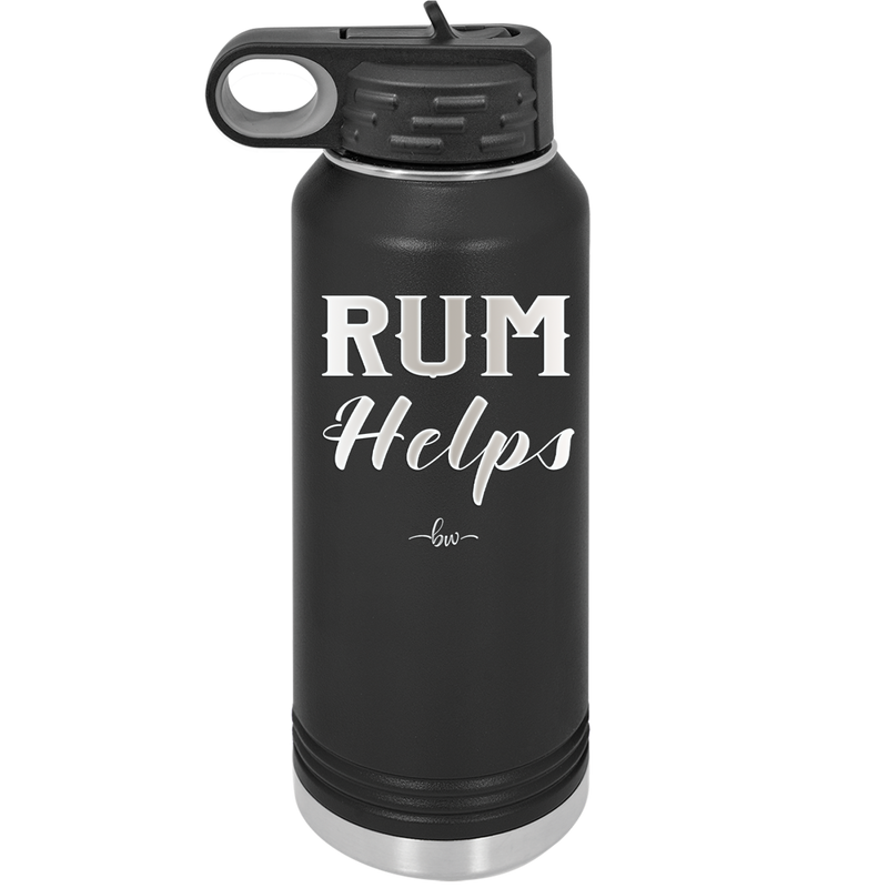 Rum Helps - Laser Engraved Stainless Steel Drinkware - 1848 -