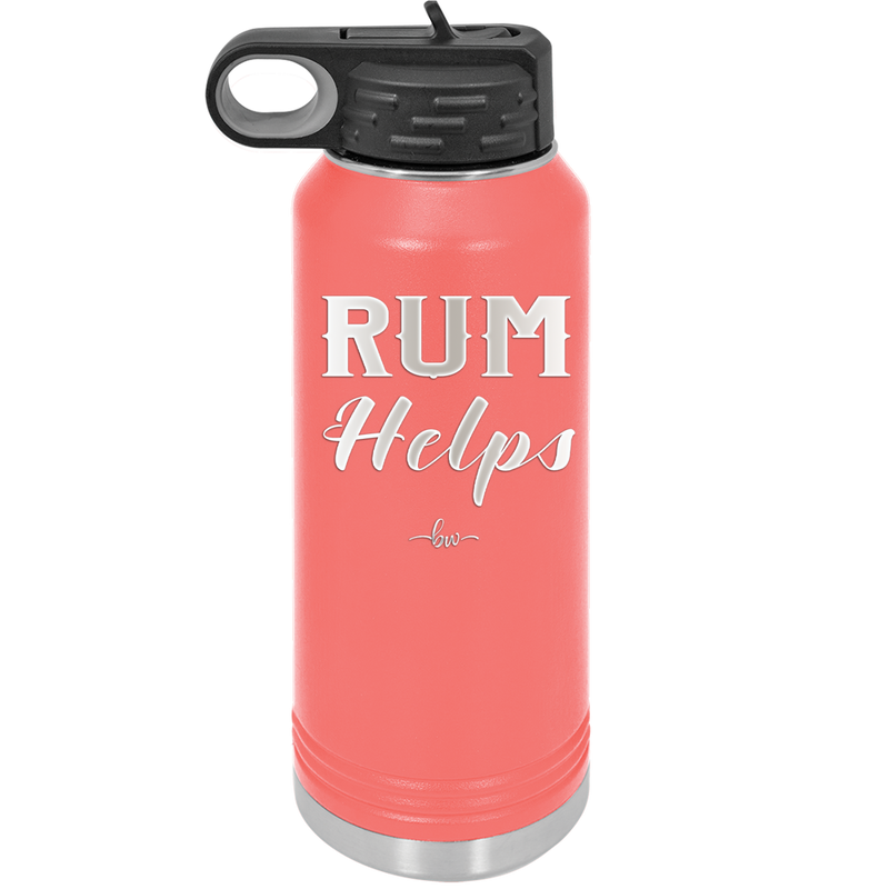 Rum Helps - Laser Engraved Stainless Steel Drinkware - 1848 -