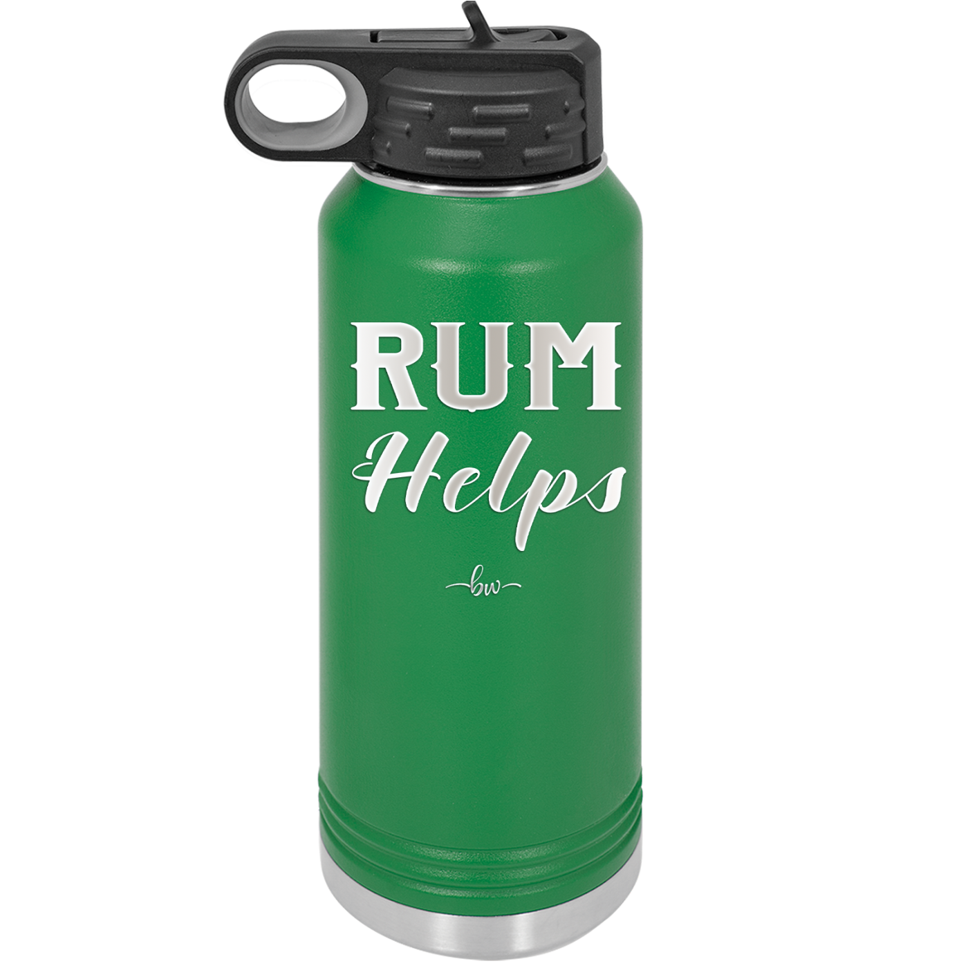 Rum Helps - Laser Engraved Stainless Steel Drinkware - 1848 -