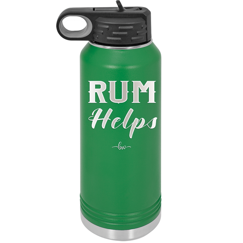 Rum Helps - Laser Engraved Stainless Steel Drinkware - 1848 -