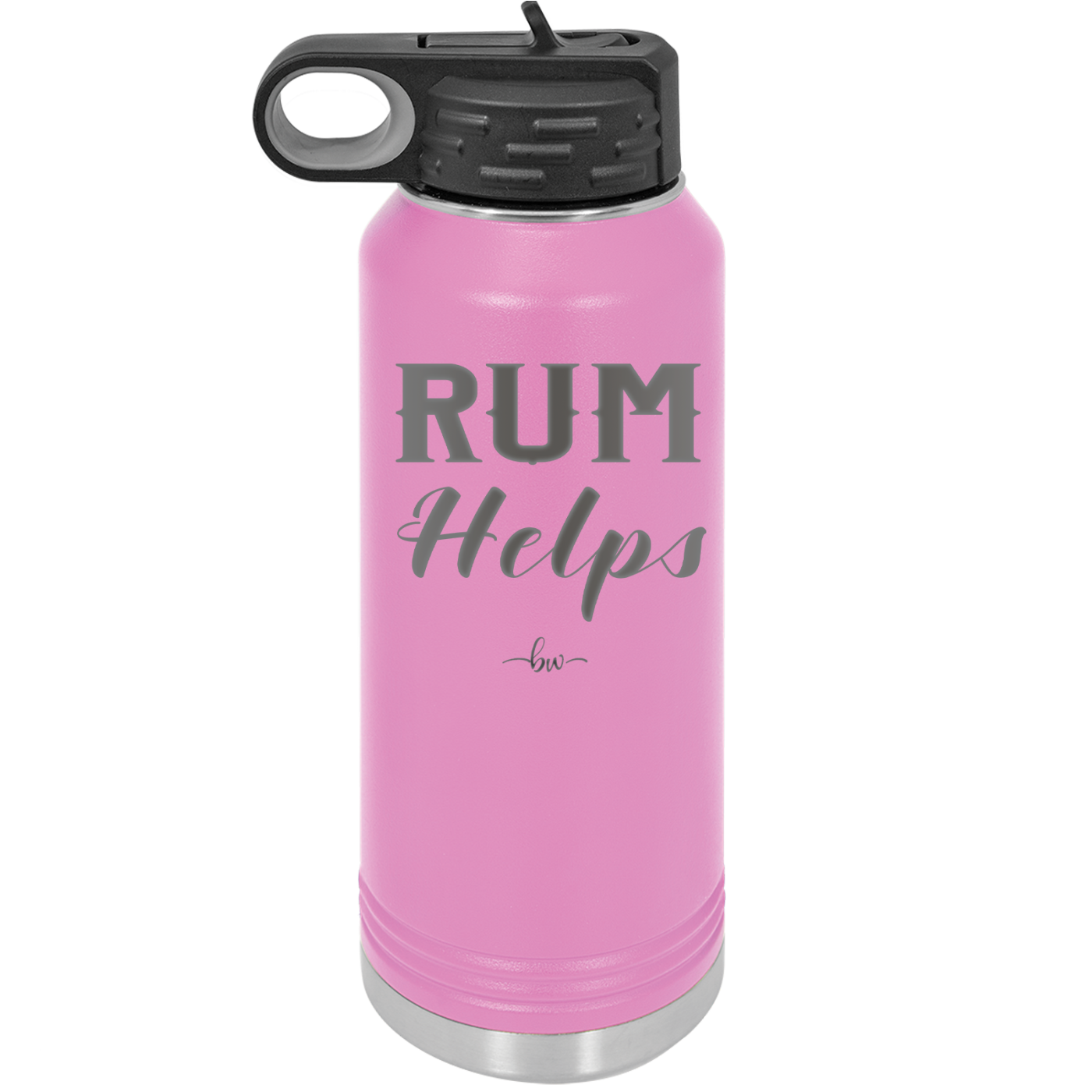 Rum Helps - Laser Engraved Stainless Steel Drinkware - 1848 -