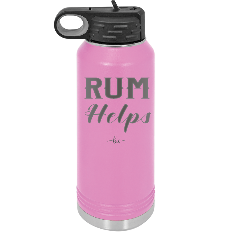Rum Helps - Laser Engraved Stainless Steel Drinkware - 1848 -