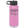 Rum Helps - Laser Engraved Stainless Steel Drinkware - 1848 -