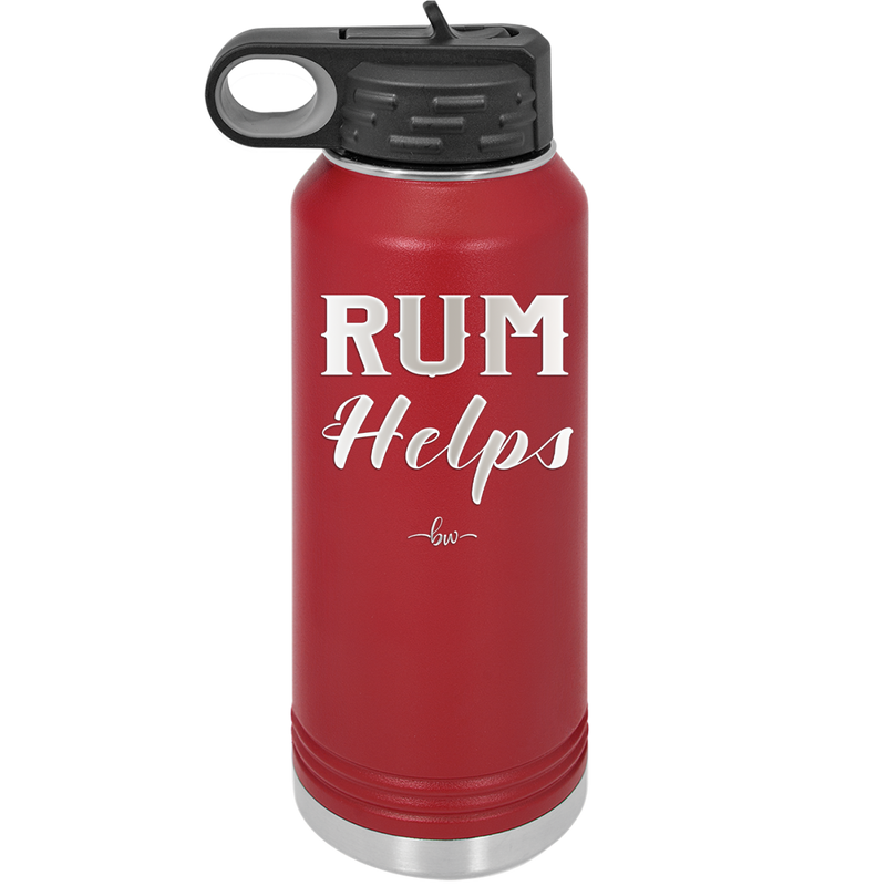 Rum Helps - Laser Engraved Stainless Steel Drinkware - 1848 -