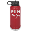 Rum Helps - Laser Engraved Stainless Steel Drinkware - 1848 -