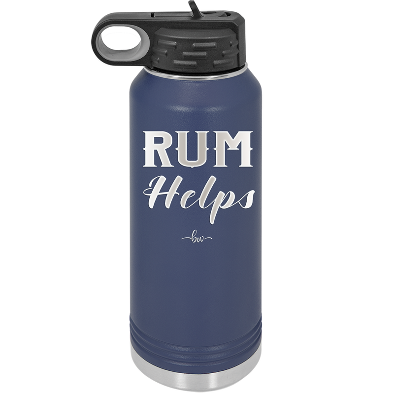 Rum Helps - Laser Engraved Stainless Steel Drinkware - 1848 -