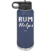Rum Helps - Laser Engraved Stainless Steel Drinkware - 1848 -