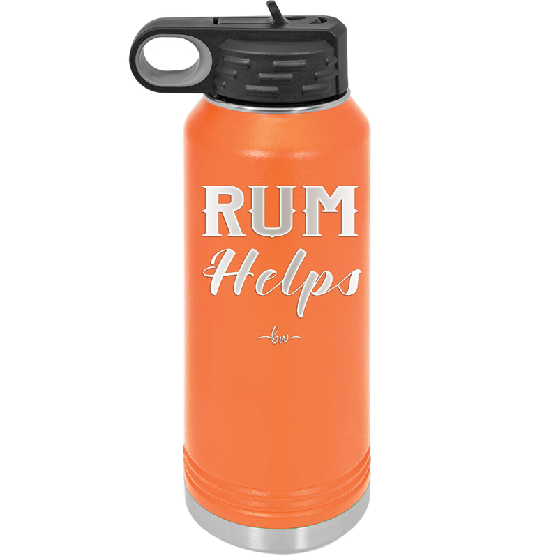 Rum Helps - Laser Engraved Stainless Steel Drinkware - 1848 -