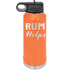 Rum Helps - Laser Engraved Stainless Steel Drinkware - 1848 -