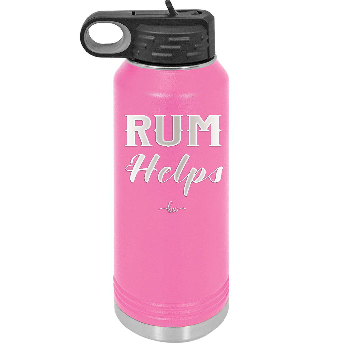 Rum Helps - Laser Engraved Stainless Steel Drinkware - 1848 -